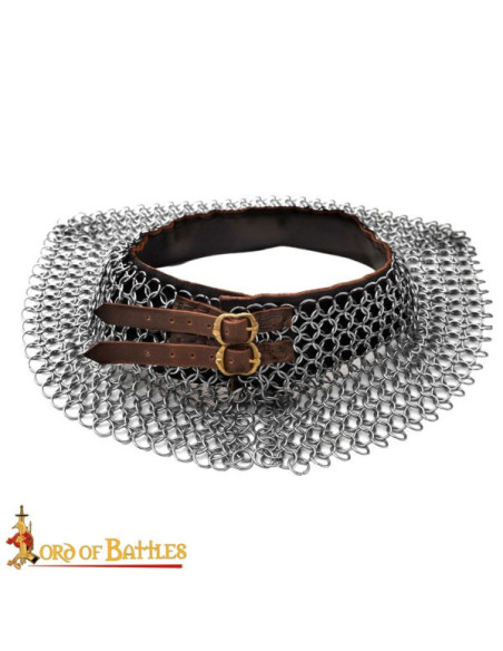 Gorgiera a rete medievale in acciaio...