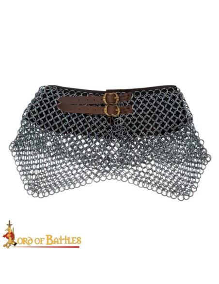 Gorgiera a rete medievale in acciaio...