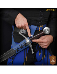 Fodero medieval in vera pelle regolabile, mano sinistra