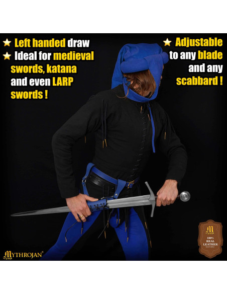 Fodero medieval in vera pelle...