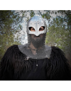 Elmo vichingo con maglia di ferro (16 g.)