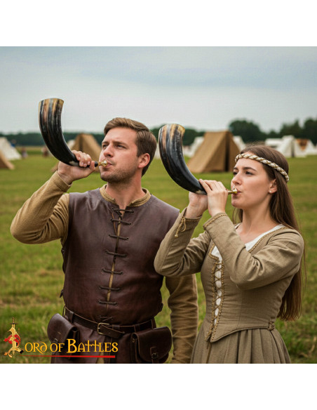 Tromba vichinga con boccola in ottone...