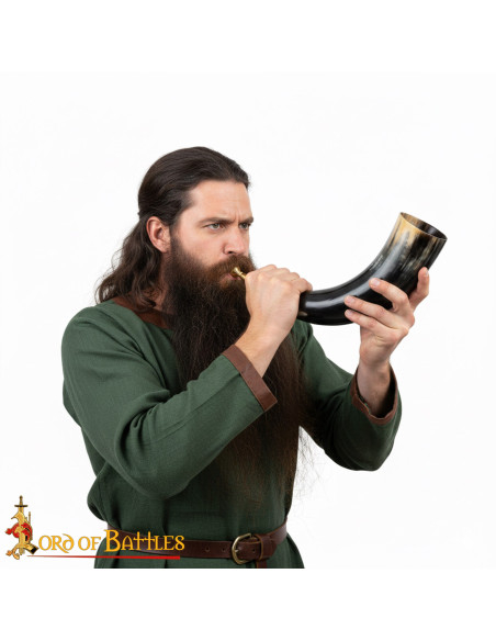 Tromba vichinga con boccola in ottone...