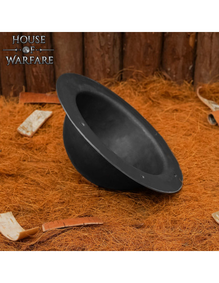 Umbo scudo in acciaio nero...