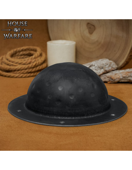 Umbo scudo in acciaio nero...