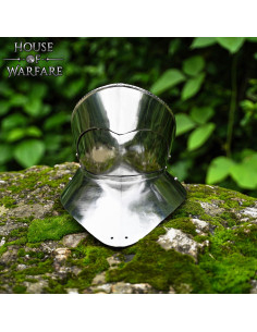 Gorjal in Acciaio Autentico XV Secolo con Barbote