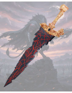 Replica non ufficiale della Spada Maliketh di Elden Ring,...