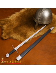 Spada Vikinga in Acciaio Tempra Forgiata a Mano con Fodero