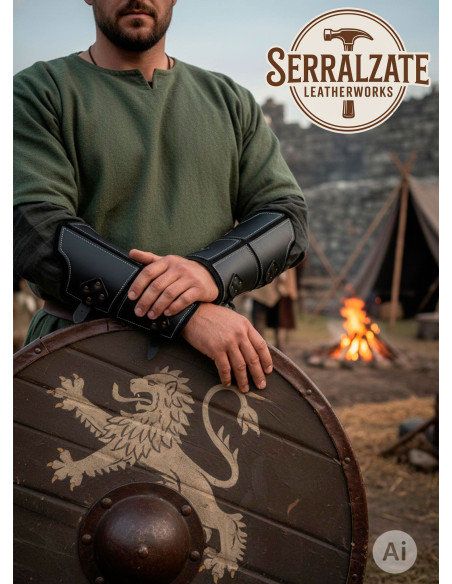 Bracciali in vera pelle nera...