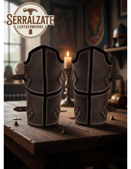 Bracciali in vera pelle marrone...