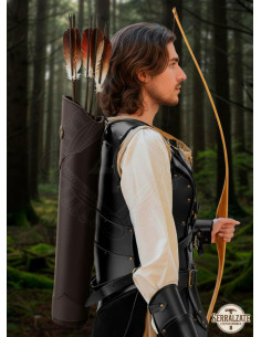 Fodero in vera pelle marrone per schiena 2