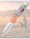 Coltello Third manico ABS con decorazione di lince (15,9 cm).