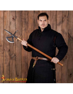 Alabarda medieval S.XVI in acciaio carbonio forgiata