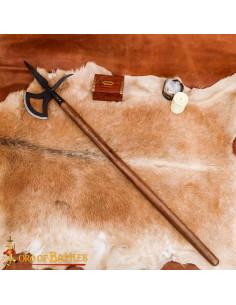 Alabarda medieval S.XVI in acciaio carbonio forgiata 2