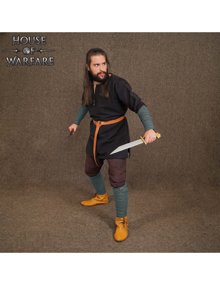 Gambeson vichingo in cotone grigio...