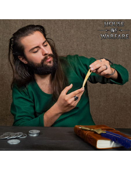 Collana in corno di bue naturale...