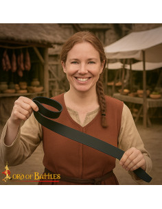 Striscia in pelle genuina per cintura medievale e LARP,... 2