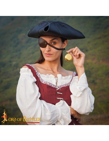 Bussola da tasca in ottone medievale...