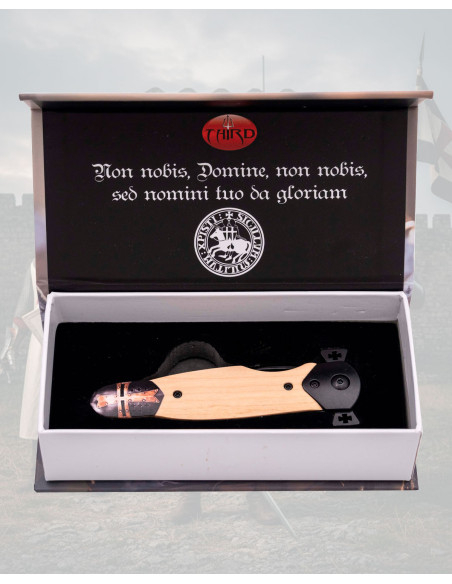 Coltello Templare nero da collezione...