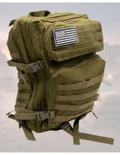 Zaino tattico MOLLE 35L-40L in nylon verde 600D 2