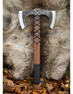 Ascia vichinga doppia per LARP, modello Jorvak