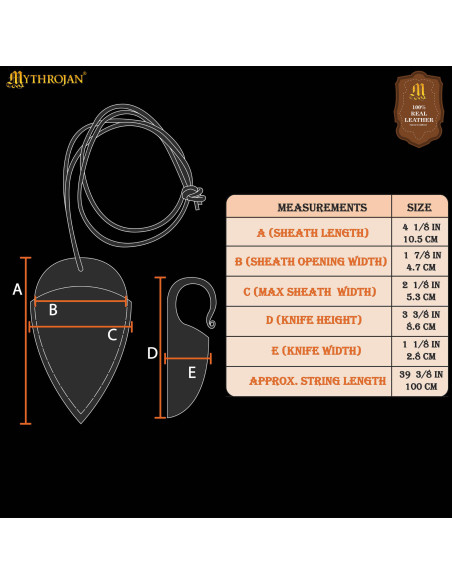 Coltello celtico forgato con...