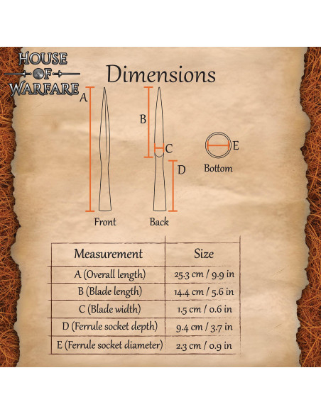 Punta di lancia vichinga forgiata a...