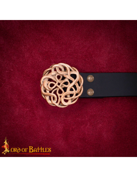 Fibbia celtica per cintura in bronzo...