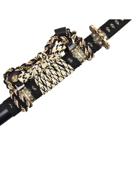 Katana decorativa Giapponese nera con...