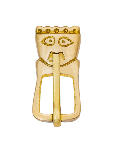 Fibbia medievale in ottone del XIV...