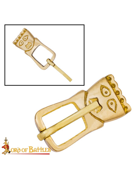 Fibbia medievale in ottone del XIV...