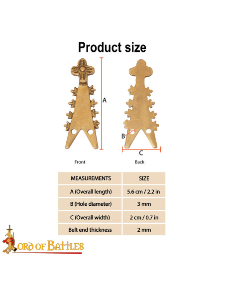 Punta di cintura medievale...