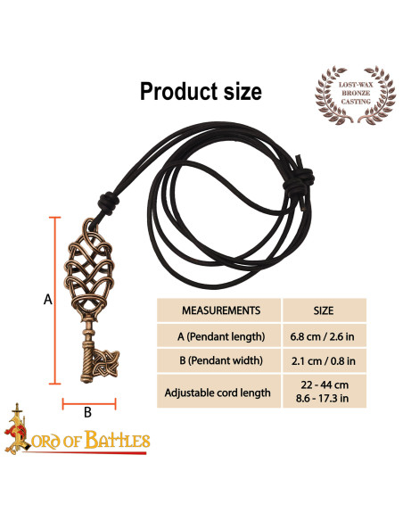 Ciondolo vichingo a forma di chiave...