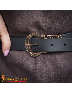 Fibbia vichinga del X secolo per cintura in bronzo fuso 2