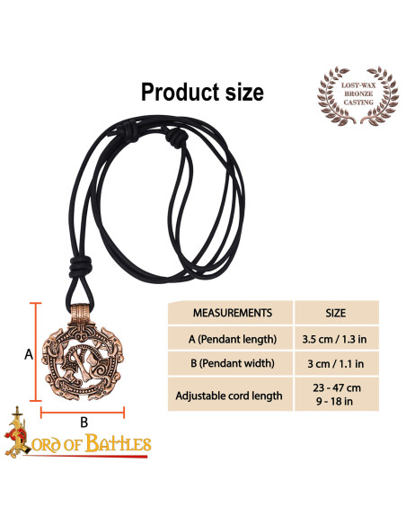 Pendente vichingo in bronzo design...