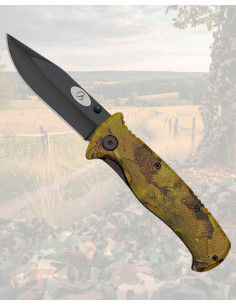 Coltello da campo Albainox manico mimetico