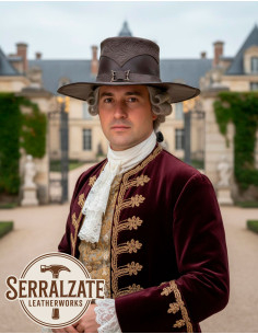 Cappello rinascimentale da moschettiere Deluxe, marrone