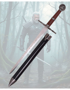 Replica mini spada Geralt The Witcher con supporto