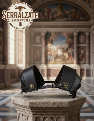 Spalline legionario romano in pelle, nere