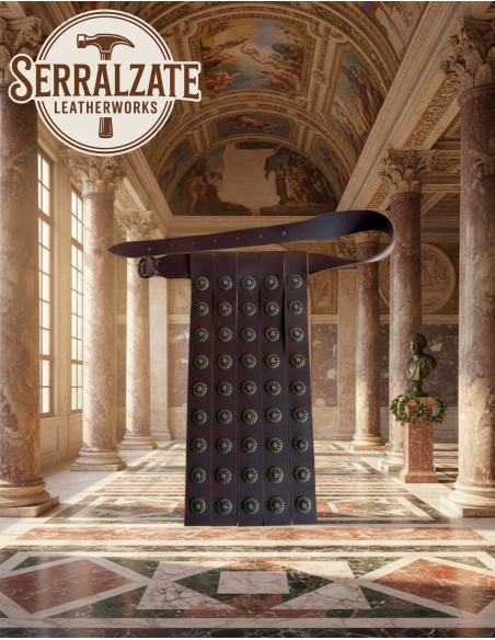 Cinturone romano militare in pelle...