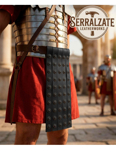 Cintura militare romana in pelle...