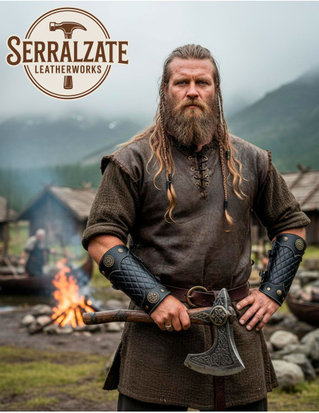 Bracciali in cuoio neri Bertrand per...