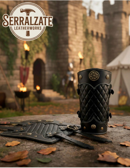 Bracciali in cuoio neri Bertrand per...