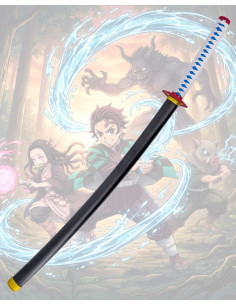 Katana replica Giyuu Tomioka Demon Slayer anime 2
