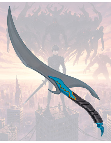 Daga Baruka Solo Leveling replica acciaio blu.