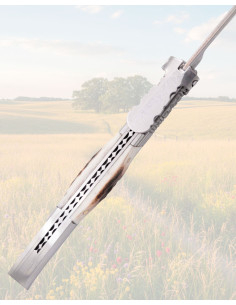 Coltello di Carracca in Damasco e Corno di Cervo Artigianale 2