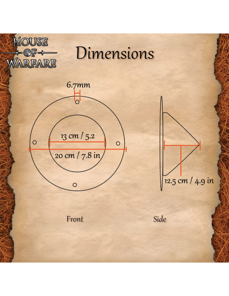 Umbone medievale tedesco a forma...