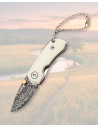 Mini coltello Albainox acrilico bianco con cuscinetti