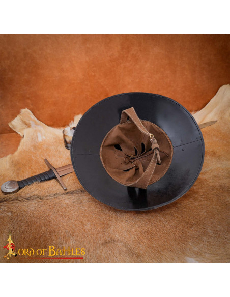 Elmo medievale Kettle con fodera in...