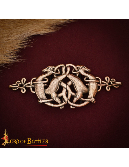 Chiusura per mantello celtico Cervi,...